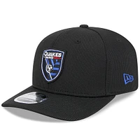 Men's New Era  Black San Jose Earthquakes 2025 Jersey Hook 9SEVENTY Stretch-Snap Hat