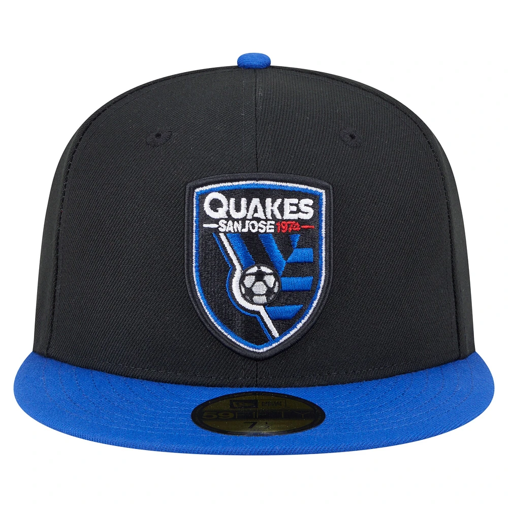 Casquette ajustée San Jose Earthquakes 2025 Kickoff 59FIFTY noire New Era pour homme