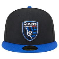 Casquette ajustée San Jose Earthquakes 2025 Kickoff 59FIFTY noire New Era pour homme