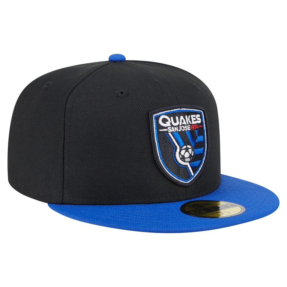 Casquette ajustée San Jose Earthquakes 2025 Kickoff 59FIFTY noire New Era pour homme