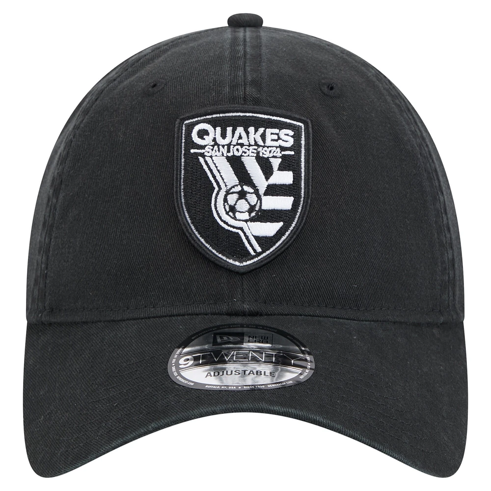 Casquette ajustable San Jose Earthquakes 2025 Kickoff 9TWENTY noire New Era pour homme