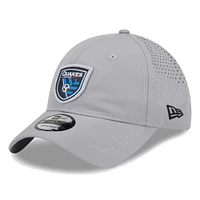 Casquette réglable gris San Jose Earthquakes Active 9TWENTY New Era pour hommes