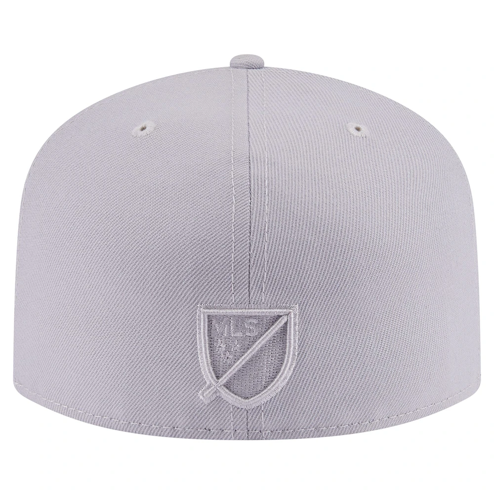 Men's New Era Gray San Jose Earthquakes Color Pack A-Frame 59FIFTY Fitted Hat
