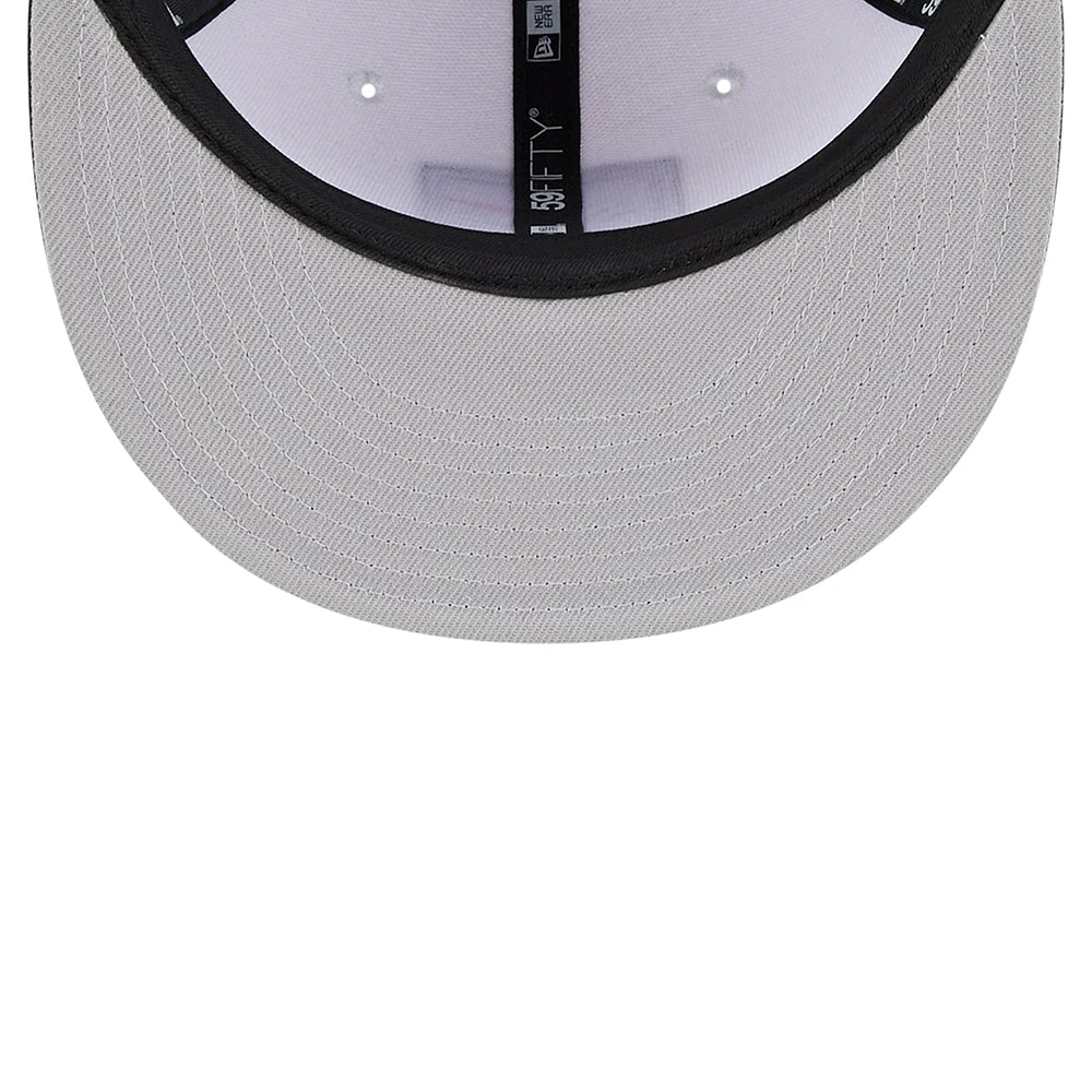 Men's New Era White/Black San Jose Earthquakes 2024 Kick Off Collection 59FIFTY Fitted Hat