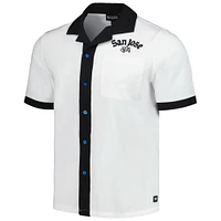 Chemise blanche boutonnée San Jose Earthquakes Bowler The Wild Collective pour homme