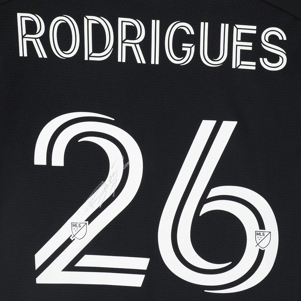 Maillot noir dédicacé #26 de Rodrigues San Jose Earthquakes pour la saison 2023 de la MLS