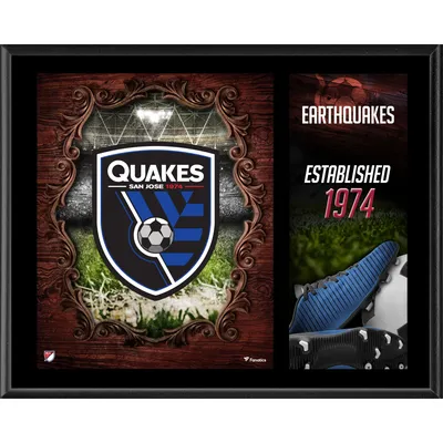San Jose Earthquakes Fanatics Authentic 12" x 15" Team Logo Sublimated Plaque