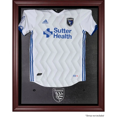 San Jose Earthquakes Vitrine de jersey avec logo de l'équipe en acajou