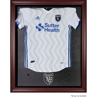 San Jose Earthquakes Vitrine de jersey avec logo de l'équipe en acajou