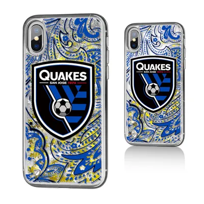 San Jose Earthquakes Pattern Glitter iPhone X/XS Case