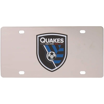 San Jose Earthquakes Stainless Steel Elite Logo License Plate