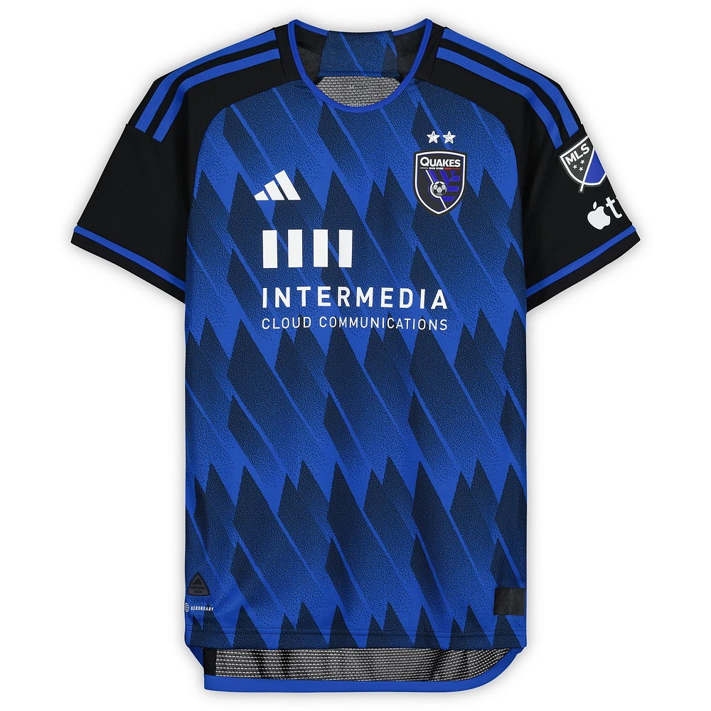 Maillot noir dédicacé #15 des San Jose Earthquakes de Tanner Beason pour la saison 2023 de la MLS