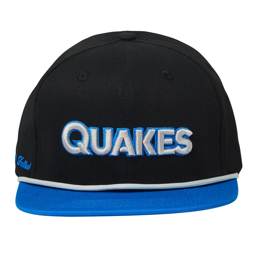 Casquette Snapback unisexe Live Breathe Futbol noire San Jose Earthquakes