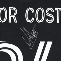 Maillot adidas bleu/noir dédicacé Vitor Costa de Brito des San Jose Earthquakes, numéro 94, utilisé lors du match, saison 2024 de la MLS - Taille S