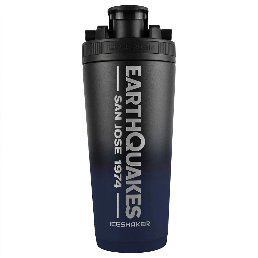 WinCraft San Jose Earthquakes 26oz. Ombre Stainless Steel Ice Shaker Blender Bottle