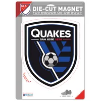 WinCraft San Jose Earthquakes 6,25" x 9" Aimant découpé avec logo