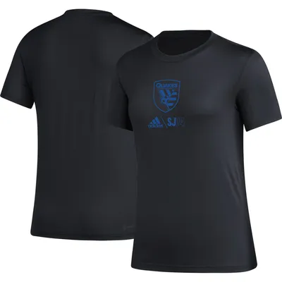 T-shirt adidas San Jose Earthquakes AEROREADY Club Icon pour femme, noir