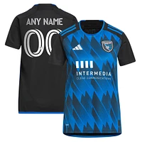 Maillot réplique personnalisé adidas bleu San Jose Earthquakes 2023 Active Fault pour femme