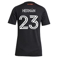 Women's adidas Hernán López Black San Jose Earthquakes 2025 Headliner Replica Player Jersey