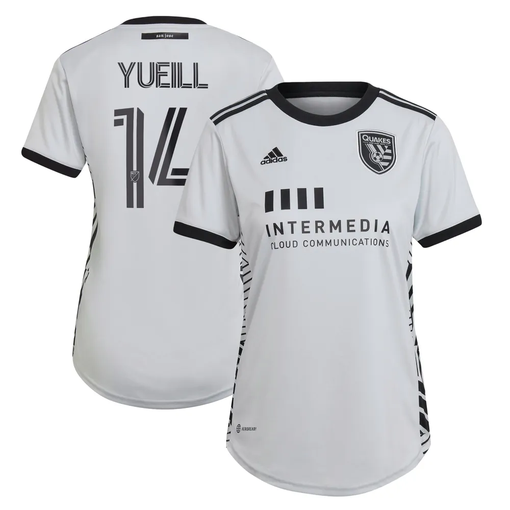 On the ground bottle Sequel Lids Jackson Yueill San Jose Earthquakes adidas Women's 2022 The Creator  Kit Replica Player Jersey - Gray | Brazos Mall