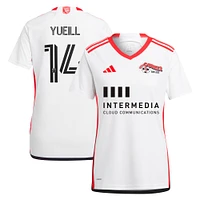 Women's adidas Jackson Yueill White San Jose Earthquakes 2024 The 50 Kit Replica Player Jersey