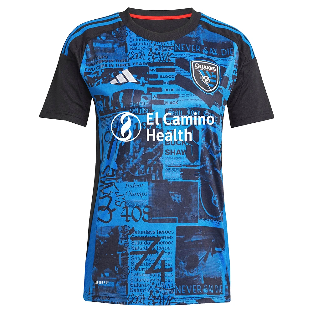 Women's adidas Josef Martinez Black San Jose Earthquakes 2025 Headliner Replica Player Jersey