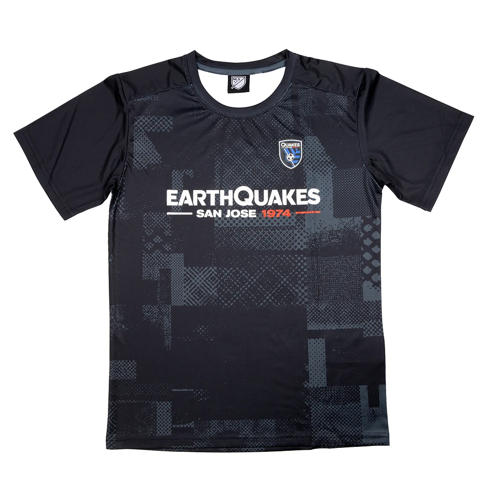Youth Sport Design Sweden  Black San Jose Earthquakes Starting Lineup Home T-Shirt