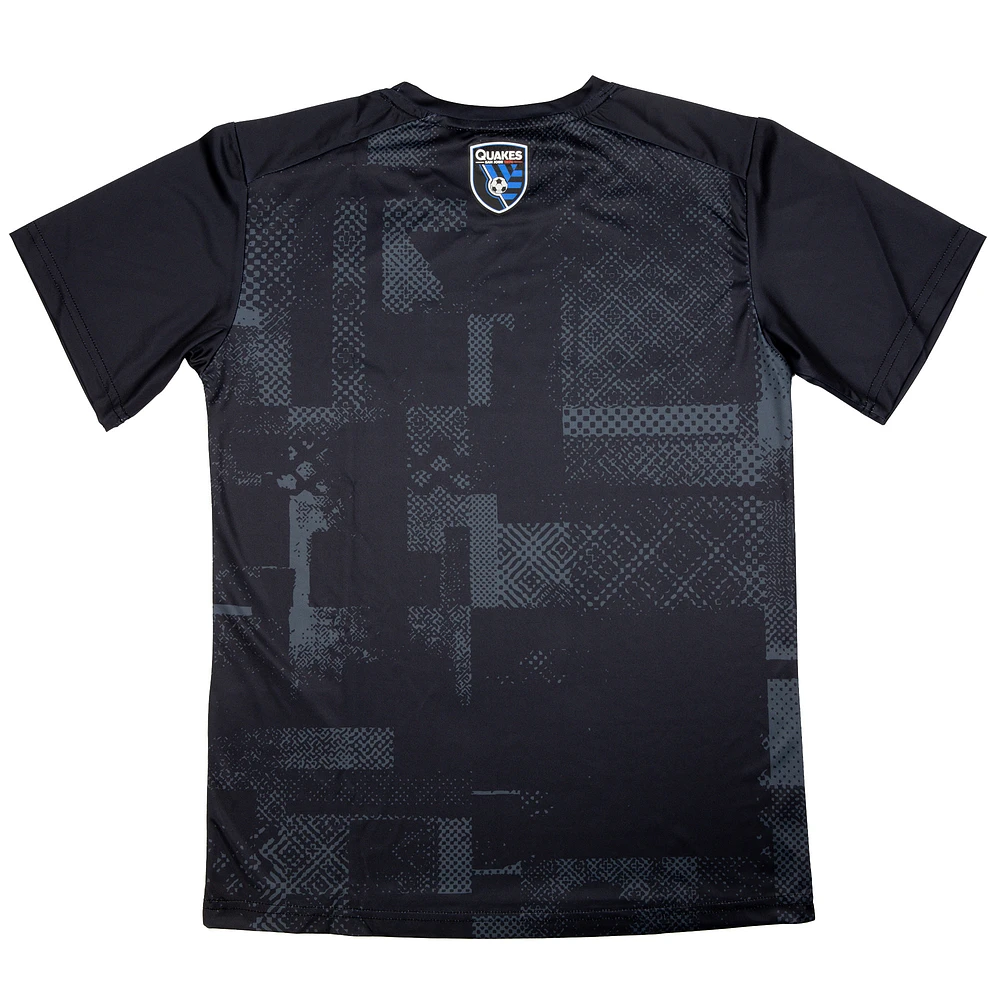 Youth Sport Design Sweden  Black San Jose Earthquakes Starting Lineup Home T-Shirt