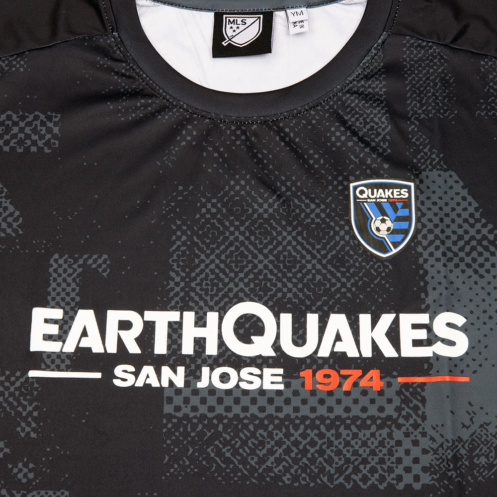 Youth Sport Design Sweden  Black San Jose Earthquakes Starting Lineup Home T-Shirt