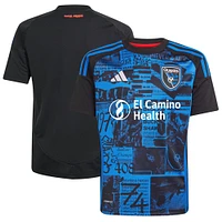 Youth adidas  Black San Jose Earthquakes 2025 Headliner Replica Jersey