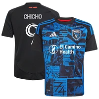 Youth adidas Cristian Arango Black San Jose Earthquakes 2025 Headliner Replica Player Jersey