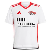 Youth adidas Cristian Espinoza White San Jose Earthquakes 2024 The 50 Kit Replica Player Jersey