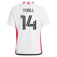 Youth adidas Jackson Yueill White San Jose Earthquakes 2024 The 50 Kit Replica Player Jersey