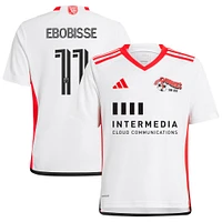 Jeune adidas Jeremy Ebobisse blanc San Jose Earthquakes 2024 The 50 Kit Replica Player Jersey