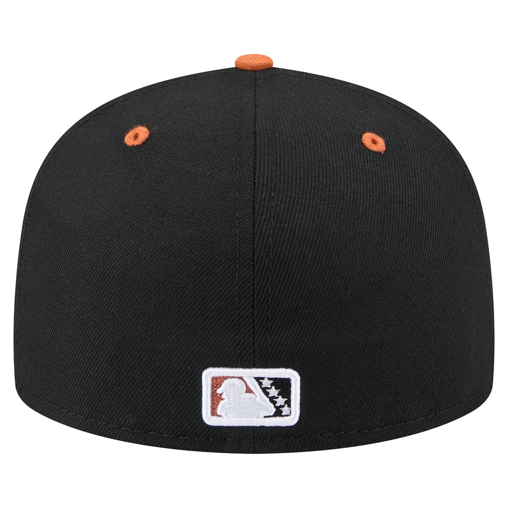 Men's New Era Black/ San Jose Giants Copa de la Diversión 59FIFTY Fitted Hat
