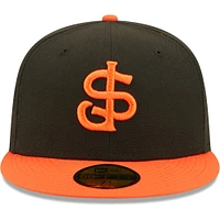 Men's New Era Black San Jose Giants Authentic Collection Team Home 59FIFTY Fitted Hat