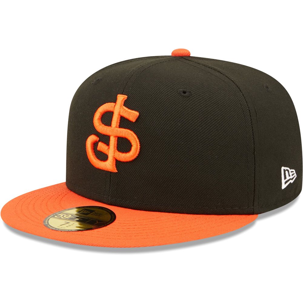 Men's New Era Black San Jose Giants Authentic Collection Team Home 59FIFTY Fitted Hat