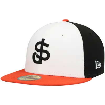 Men's New Era White San Francisco Giants Spin 59FIFTY Fitted Hat