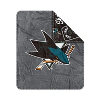  San Jose Sharks 50" x 60" Dream Weave Throw Blanket