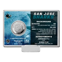 Histoire de l'équipe Highland Mint San Jose Sharks - Coin Card