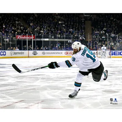 Torey Krug St. Louis Blues Unsigned Blue Jersey Skating vs. San Jose Sharks Photograph
