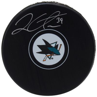 Logan Couture San Jose Sharks Autographed Hockey Puck