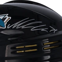 Macklin Celebrini San Jose Sharks 2024 NHL Draft Mini casque autographié