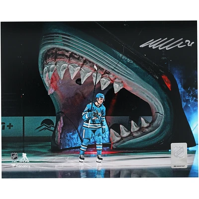 Macklin Celebrini San Jose Sharks Autographed 8" x 10" NHL Debut Photograph