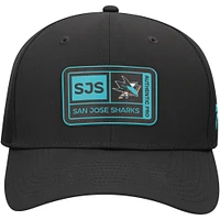 Men's Fanatics  Black San Jose Sharks Training Camp Fitted Hat