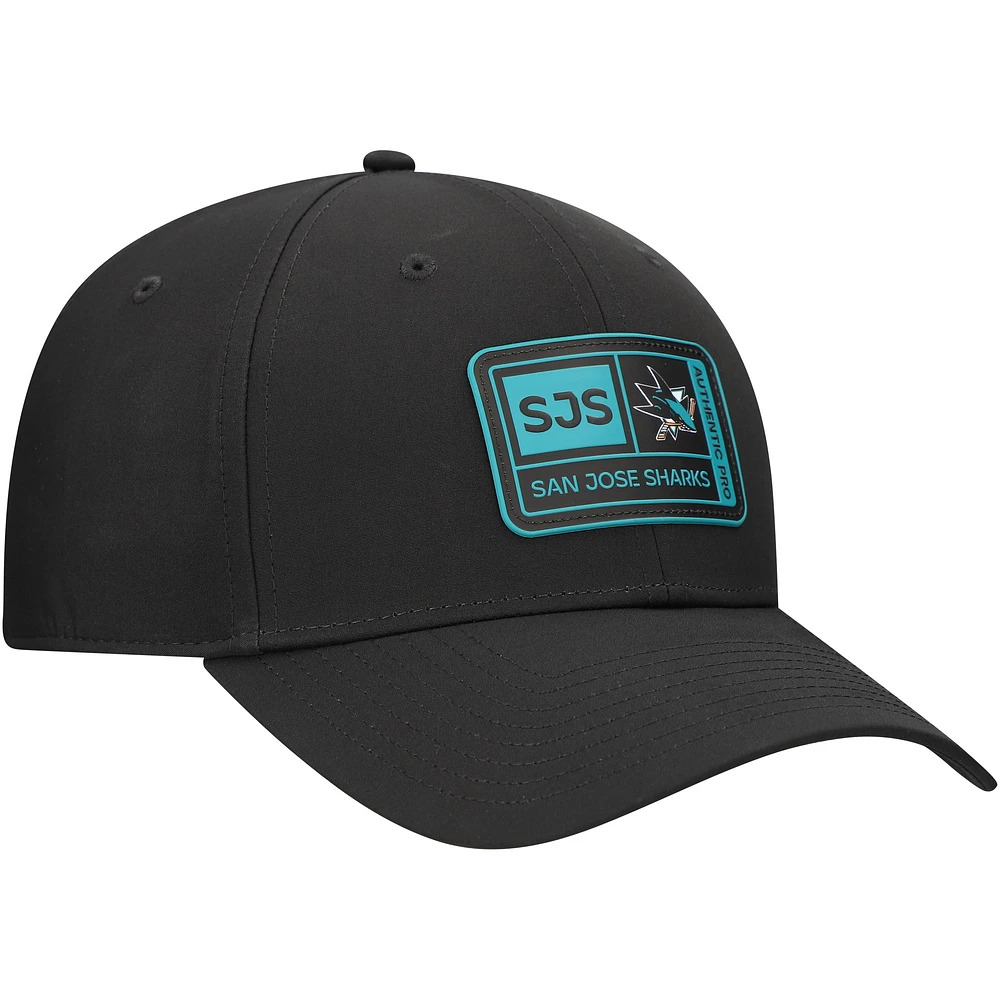 Men's Fanatics  Black San Jose Sharks Training Camp Fitted Hat