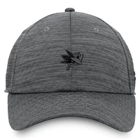 Casquette ajustable Fanatics Heather Charcoal San Jose Sharks Authentic Pro Road pour homme