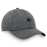 Casquette ajustable Fanatics Heather Charcoal San Jose Sharks Authentic Pro Road pour homme