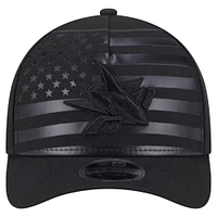Casquette ajustable en forme de A 9FORTY Game Day Stealth Flag des Sharks de San Jose de New Era pour homme