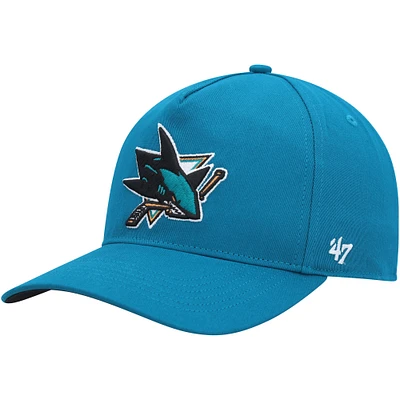 Men's '47 Teal San Jose Sharks Primary Hitch Snapback Hat